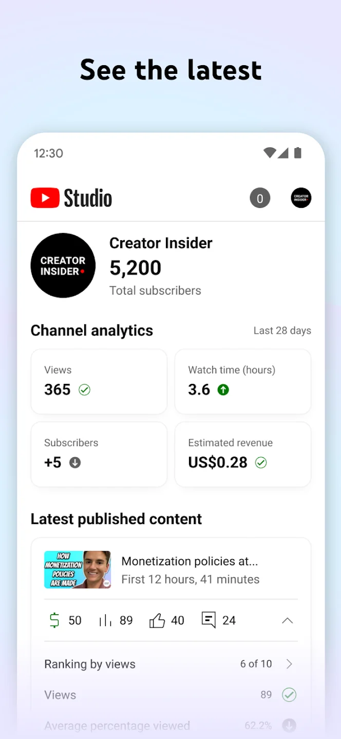 YouTube Studio 1