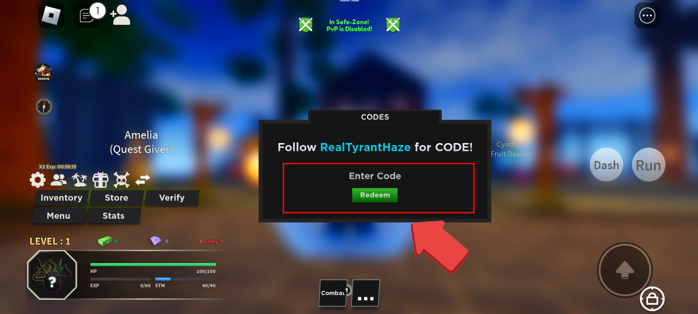 Haze Piece codes