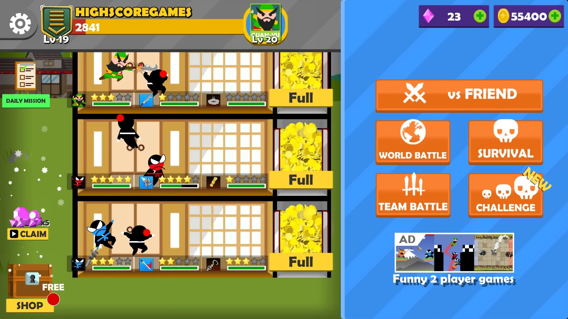 Jumping Ninja Battle 6