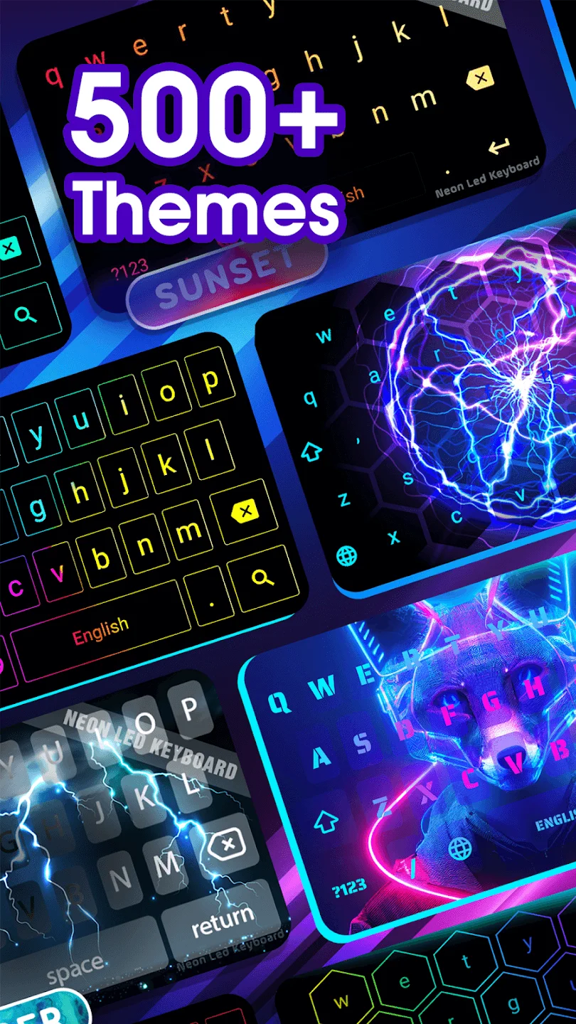 Neon LED Keyboard 2