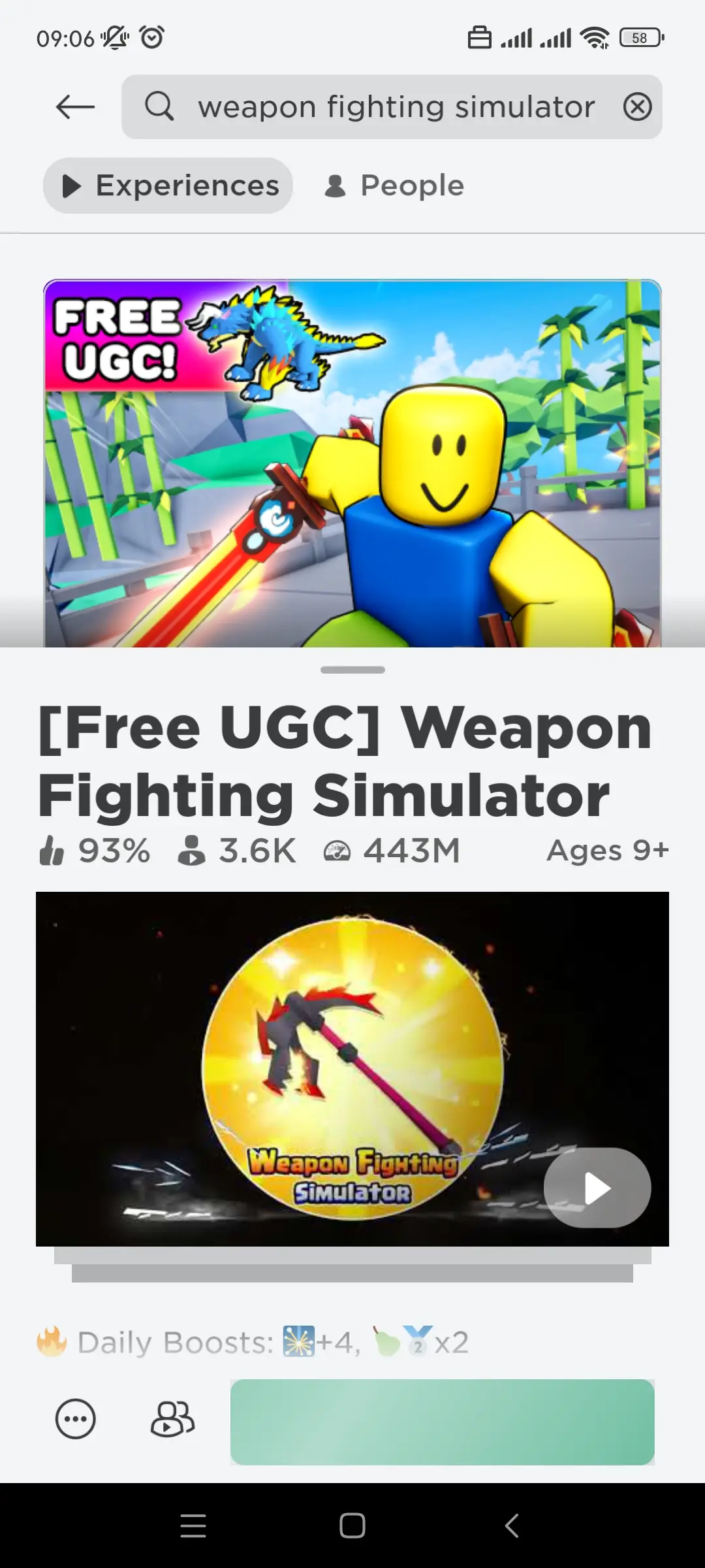 Weapon Fighting Simulator