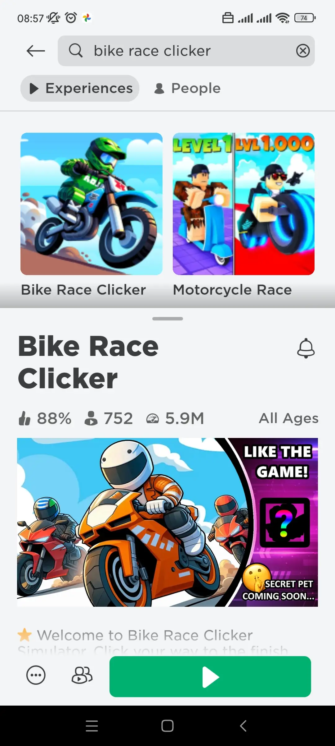 Bike Race Clicker codes