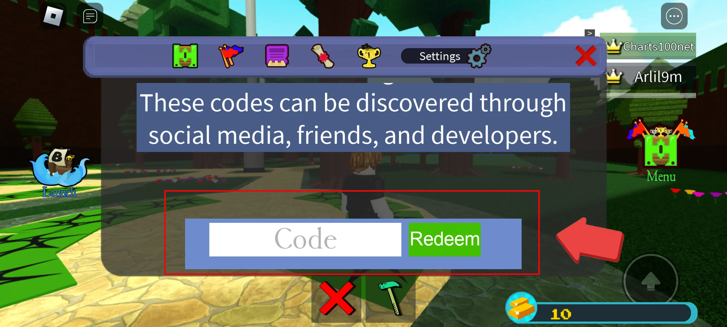 Build A Boat For Treasure codes