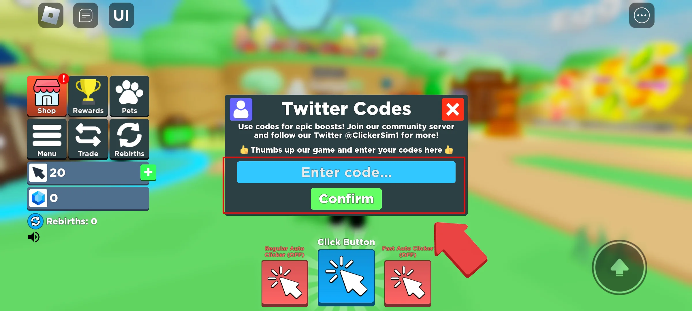 Clicker Simulator codes