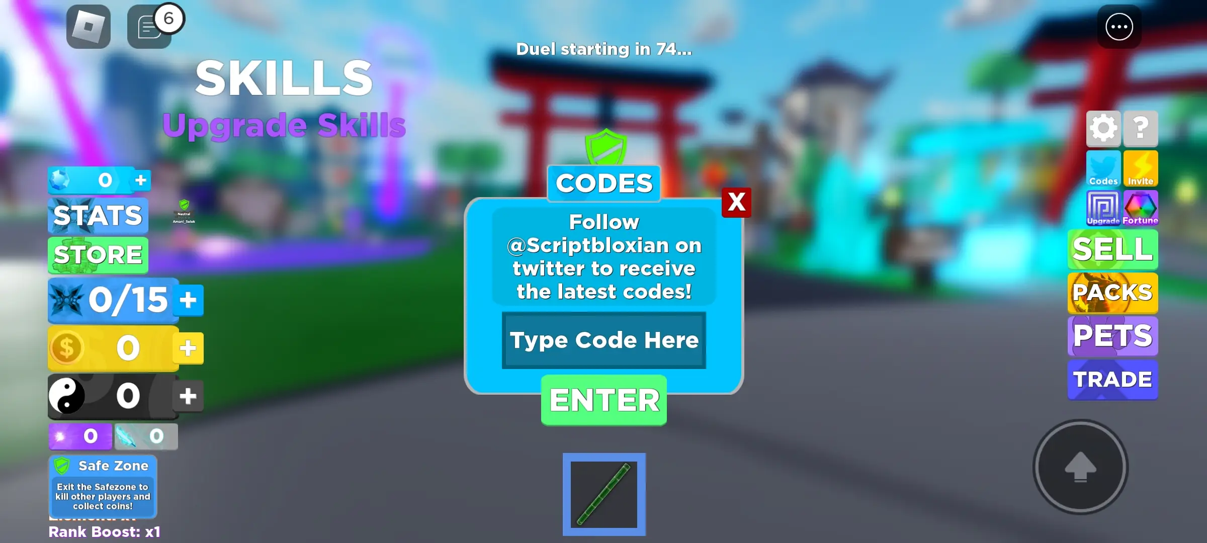 Ninja Legend codes