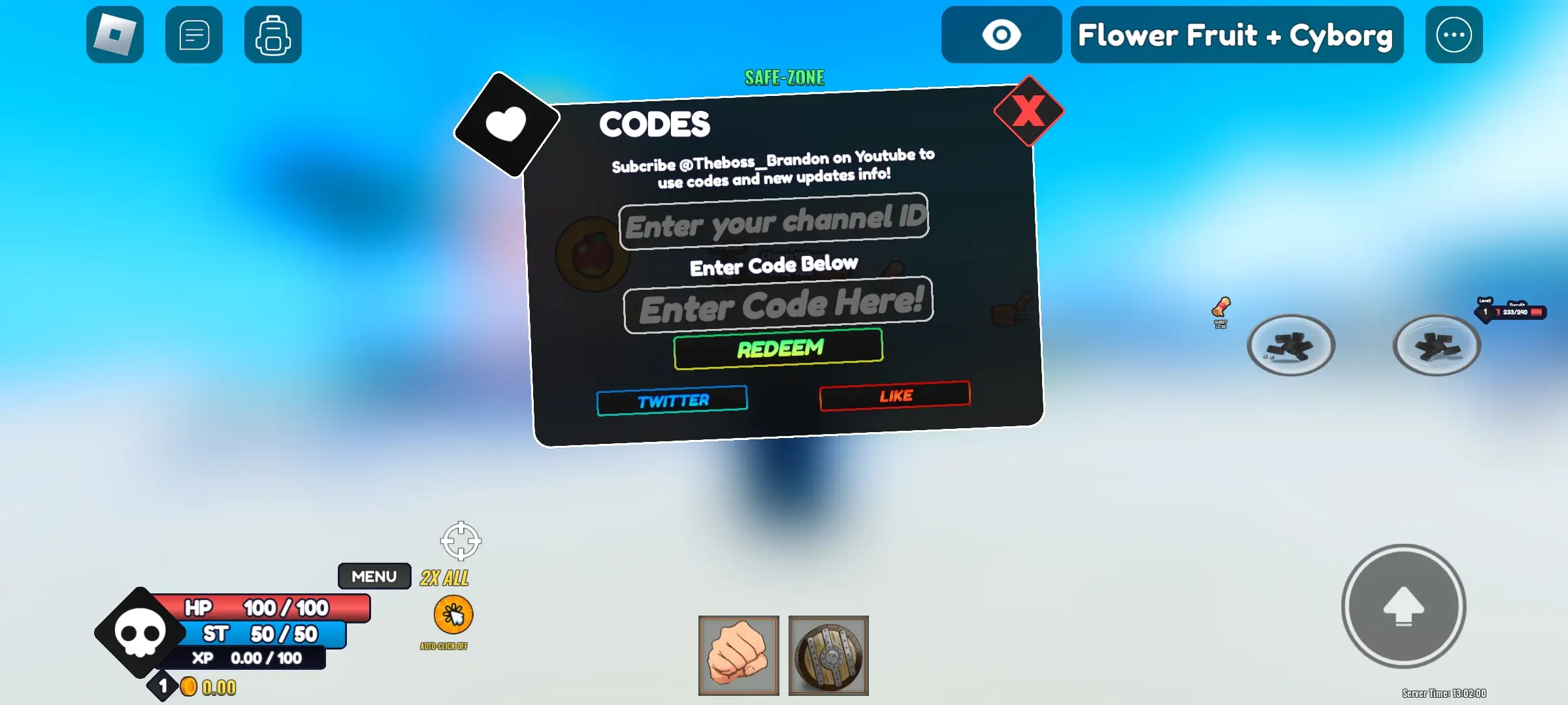 One Fruit Simulator codes