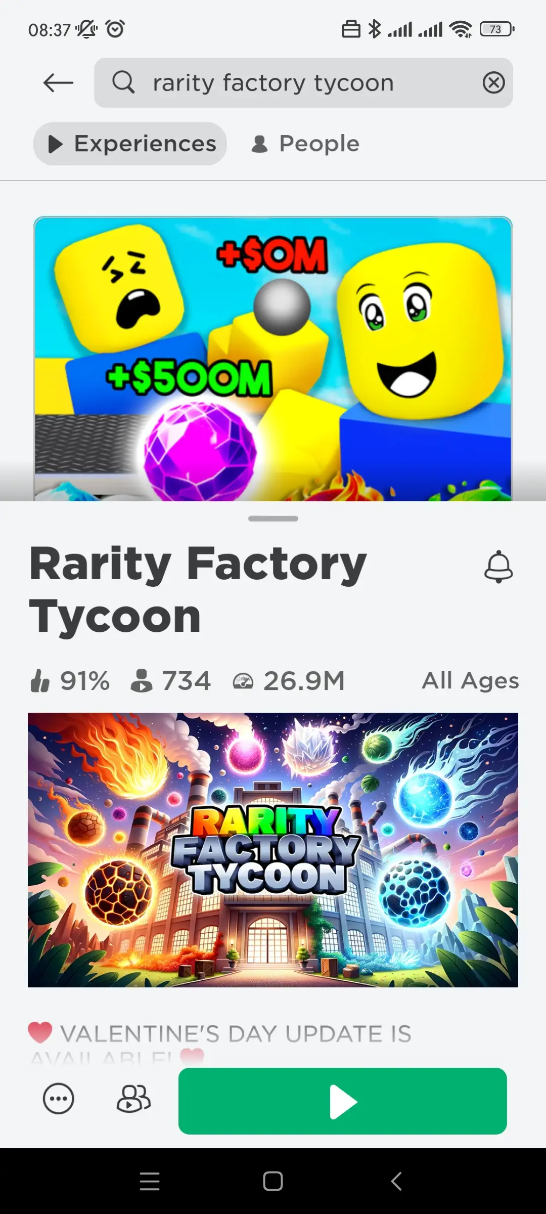 Rarity Factory Tycoon codes