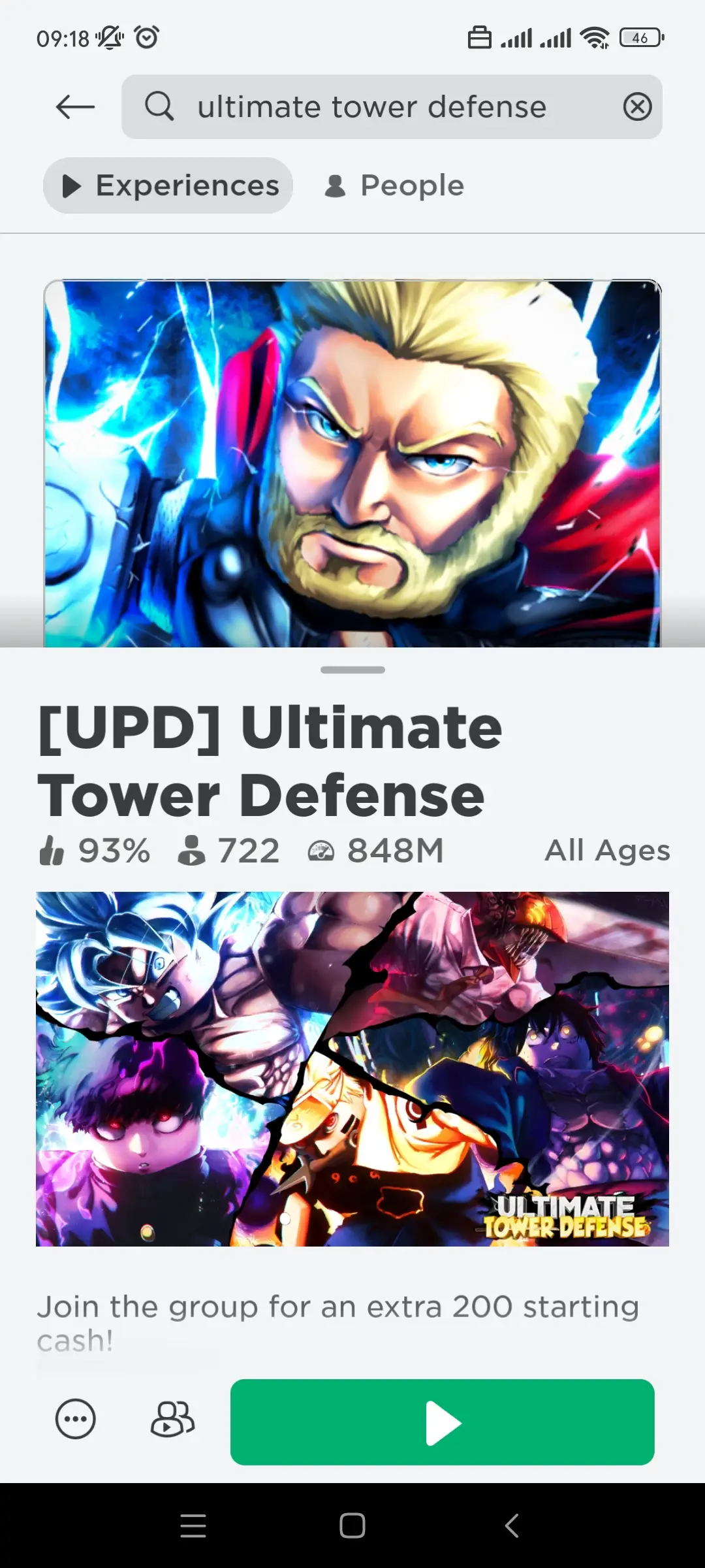 Ultimate Tower Defense codes